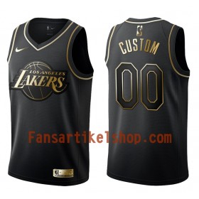 NBA Los Angeles Lakers Trikot Benutzerdefinierte Nike Schwarz Golden Edition Swingman - Herren